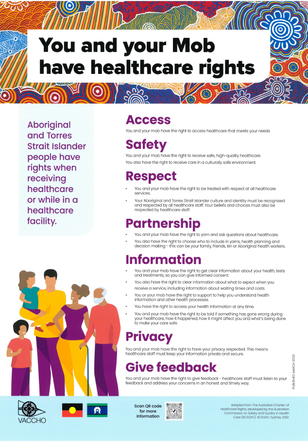 Mob healthcare rights poster